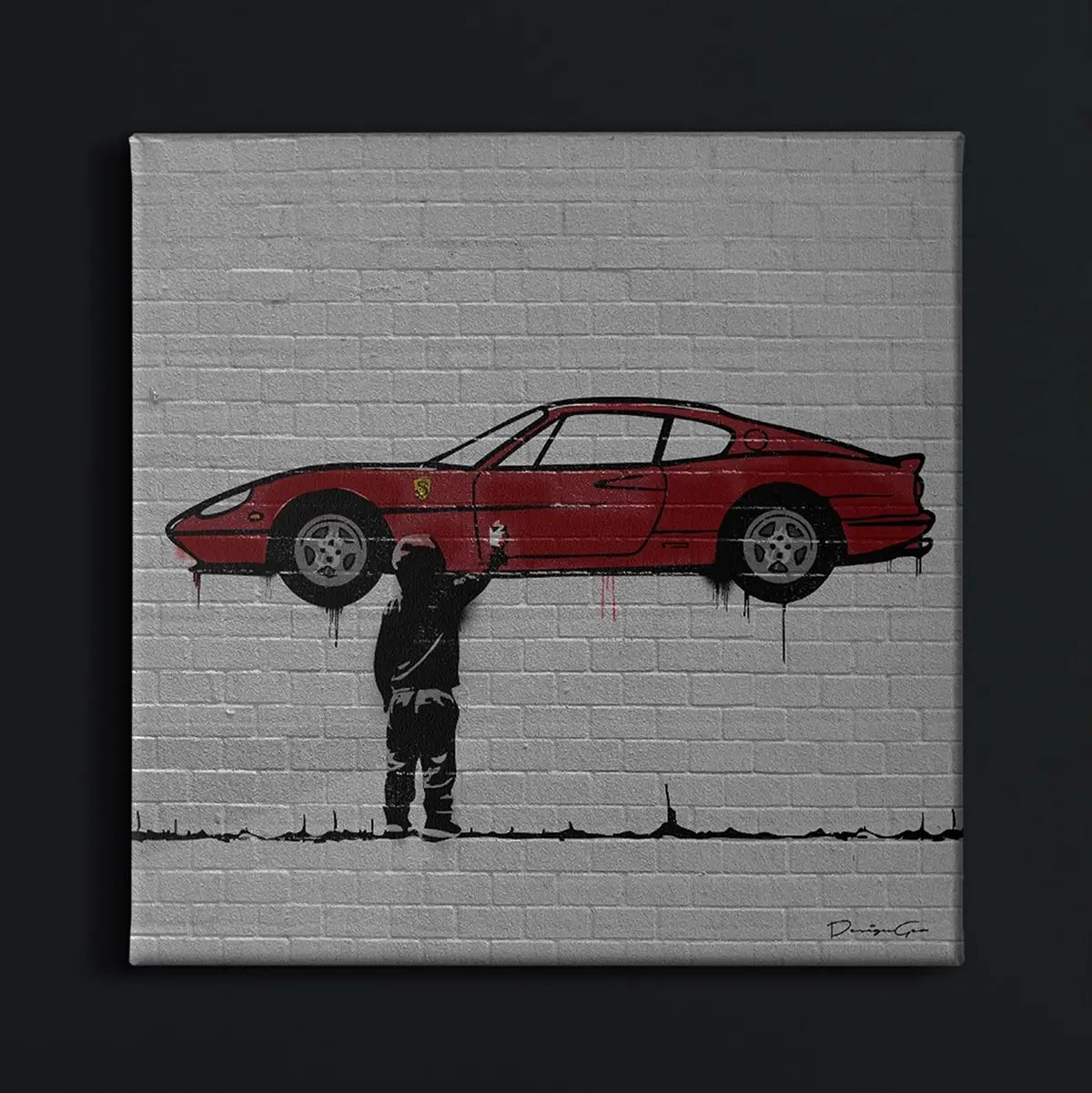 Graffiti Stencil Decorative Canvas Wall Art that transforms your interiors