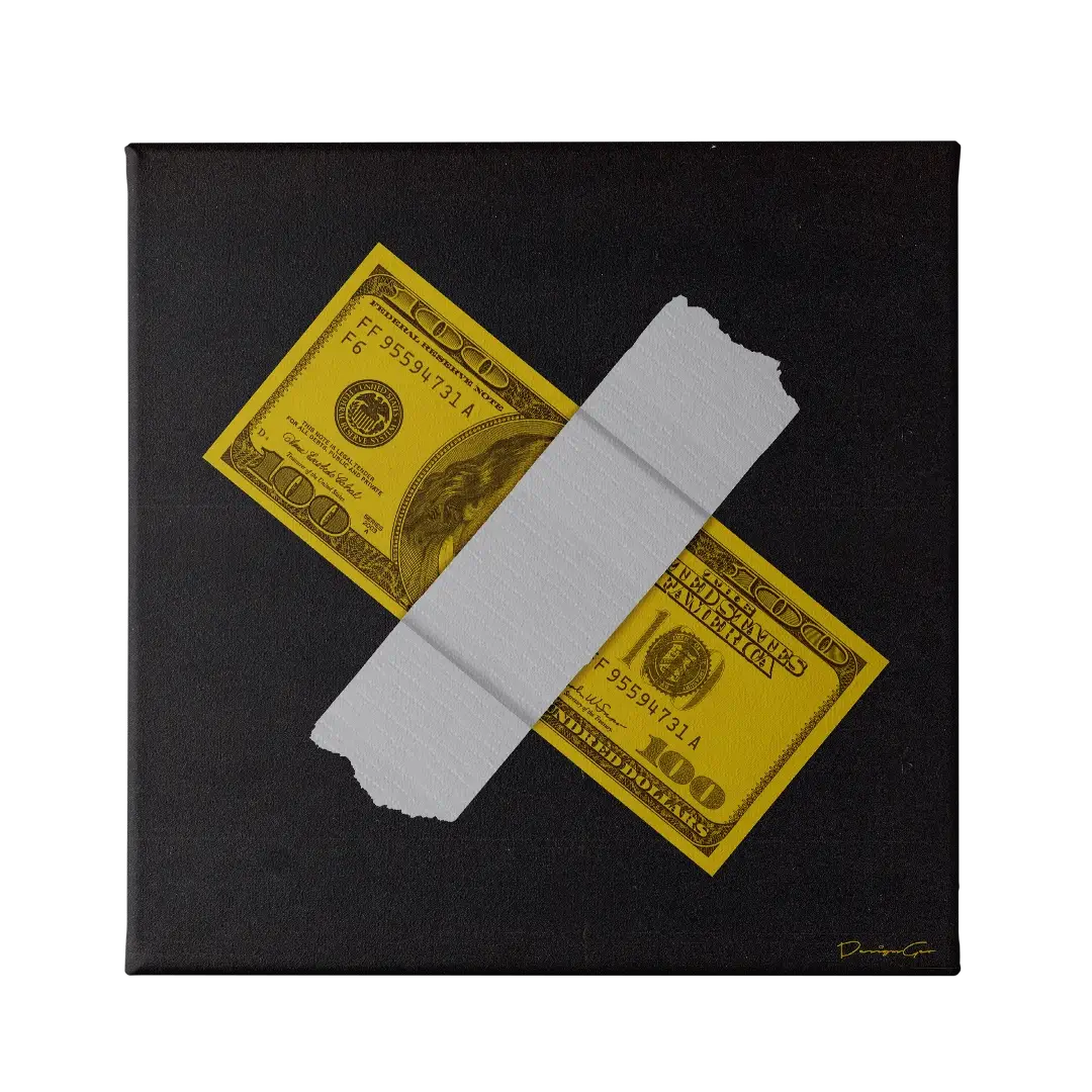 100 Dollar Bill Canvas Wall Art