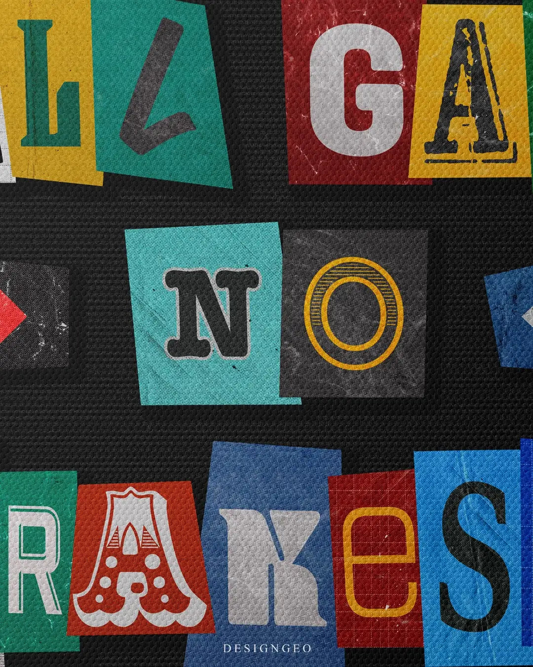 All Gas No Brakes Canvas Wall Art