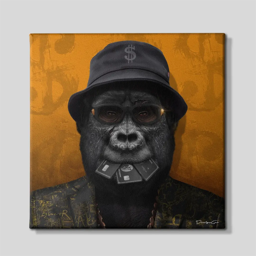 Alpha Ape Canvas Wall Art