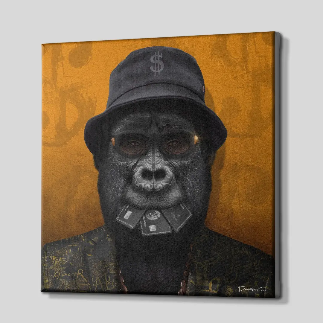Alpha Ape Canvas Wall Art