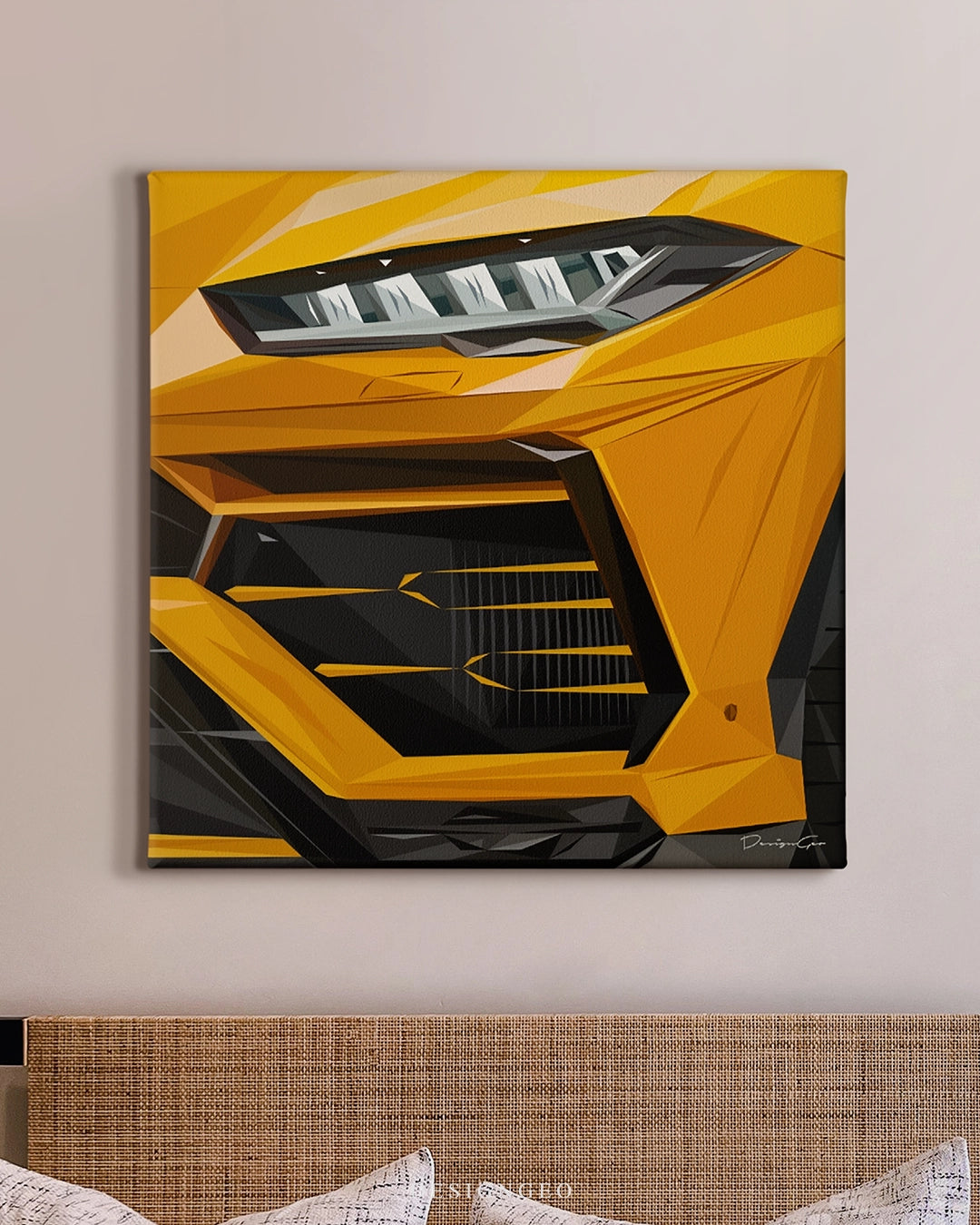 Amber Speed Canvas Wall Art