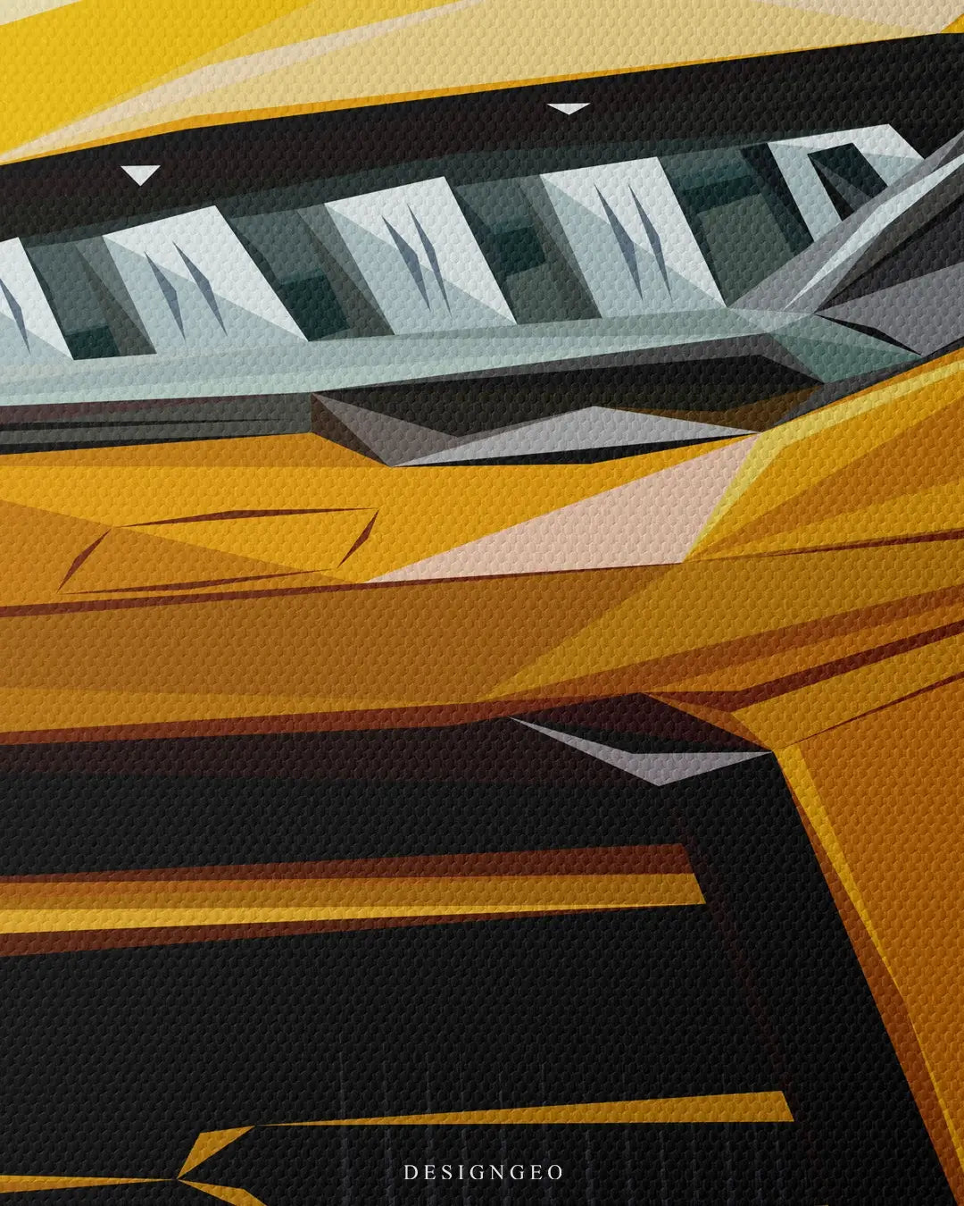 Amber Speed Canvas Wall Art