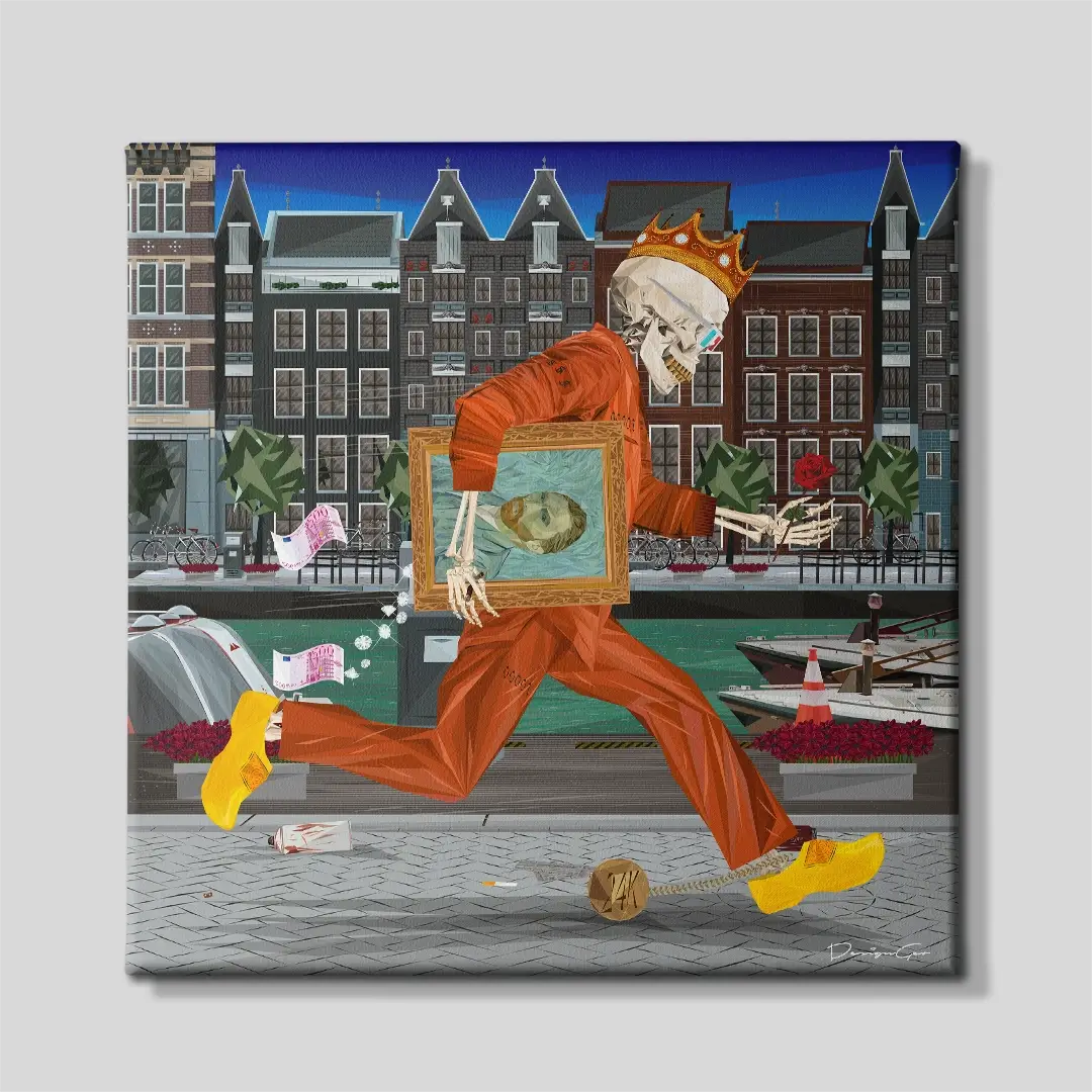 Amsterdam Rush Canvas Wall Art