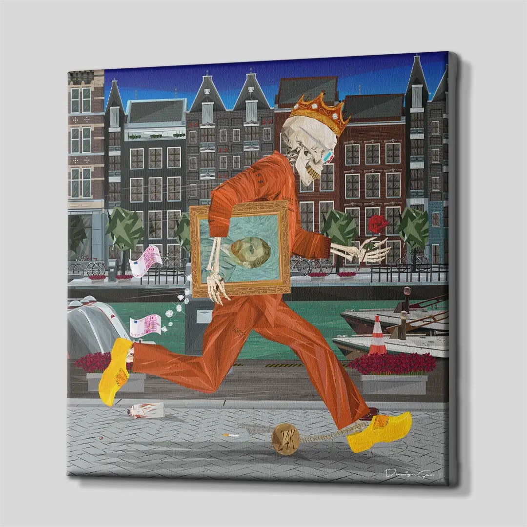 Amsterdam Rush Canvas Wall Art
