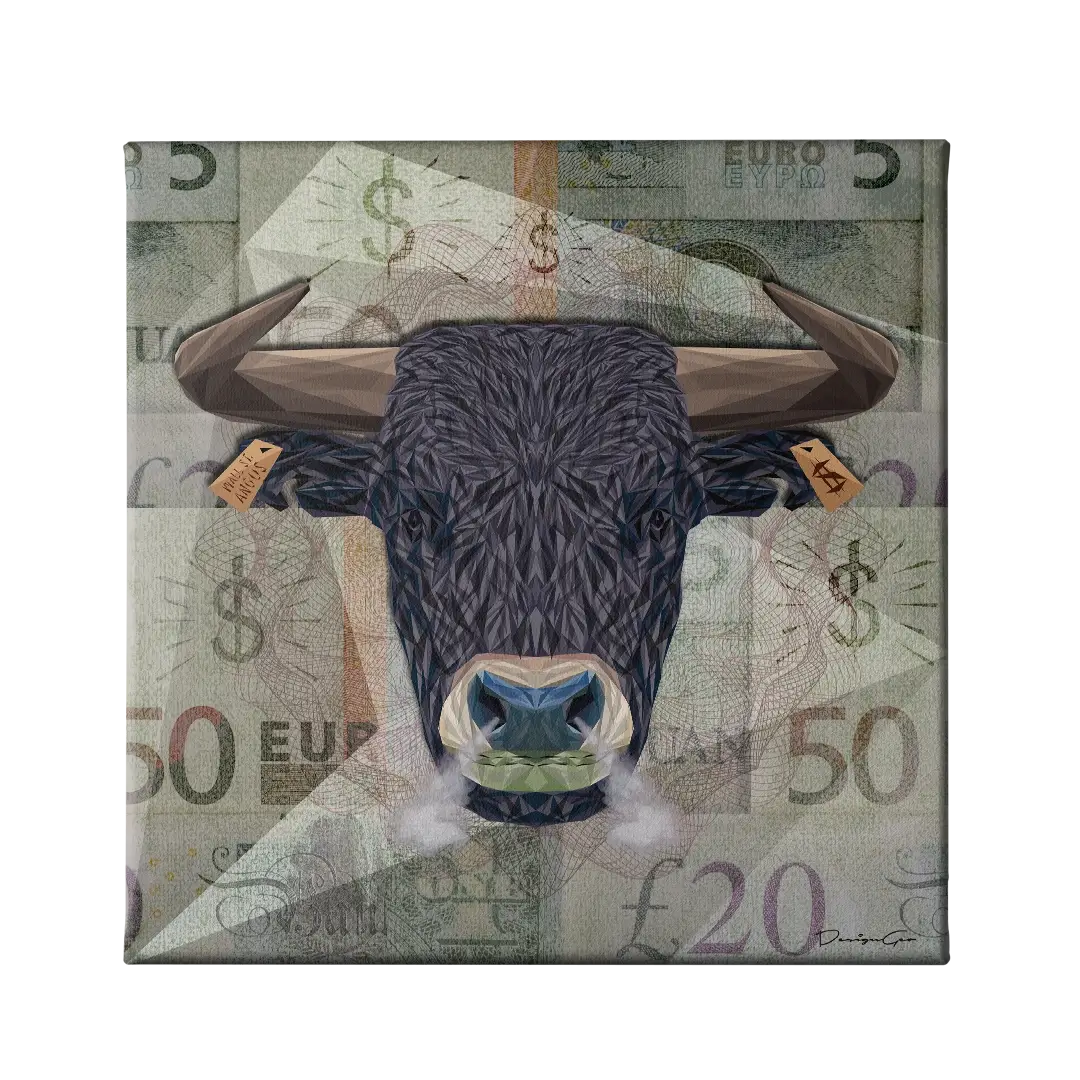 Angus Bull Canvas Wall Art