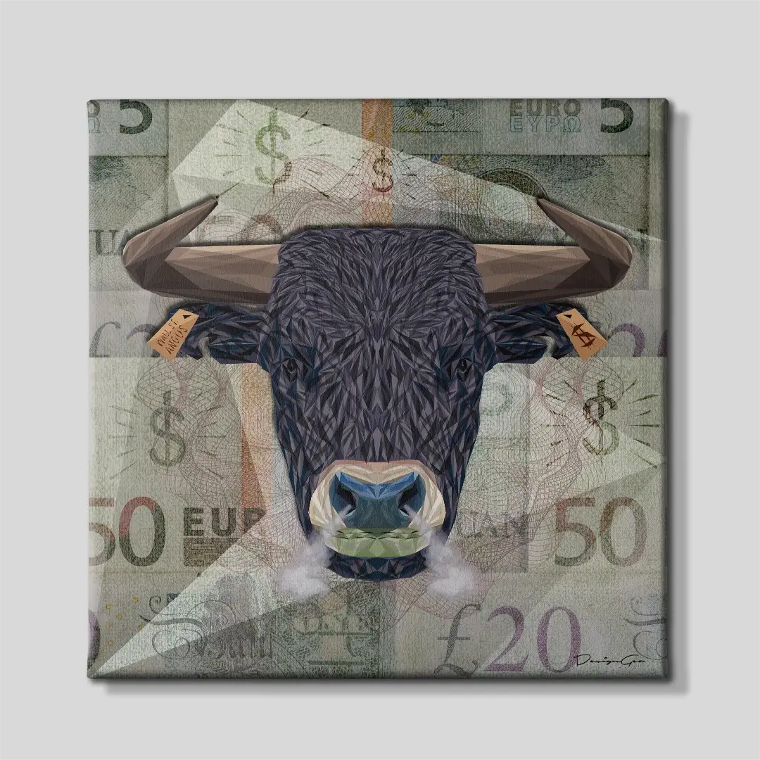 Angus Bull Canvas Wall Art