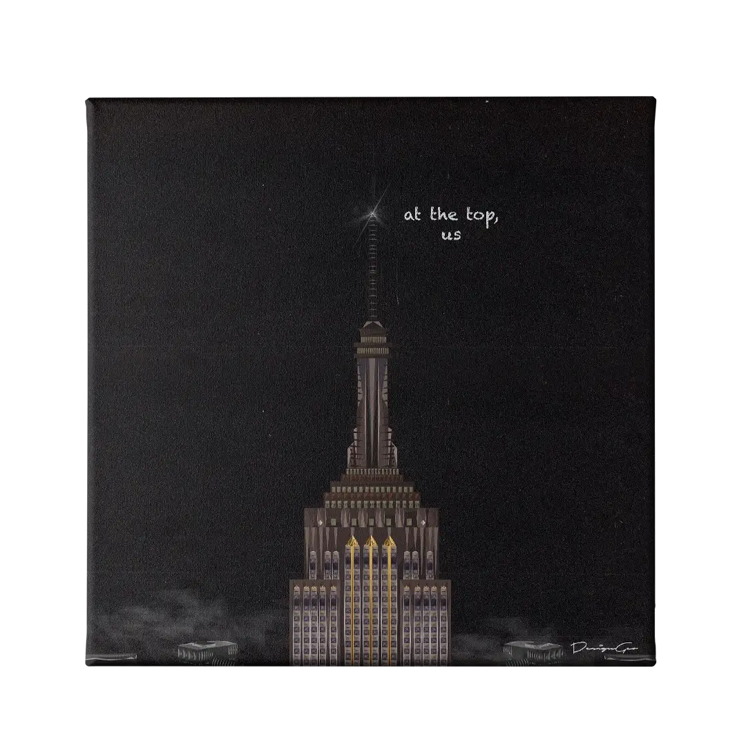 At The Top Us Canvas Wall Art