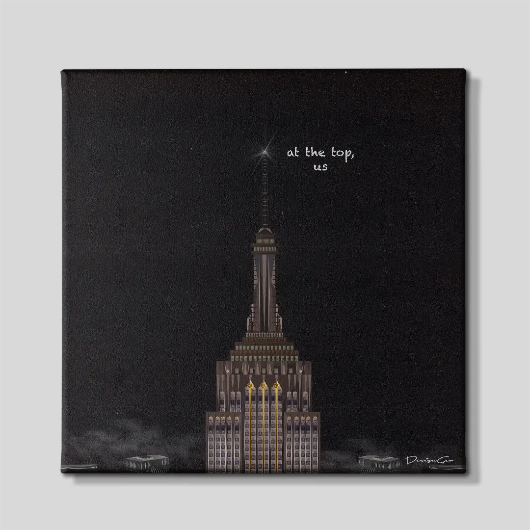 At The Top Us Canvas Wall Art