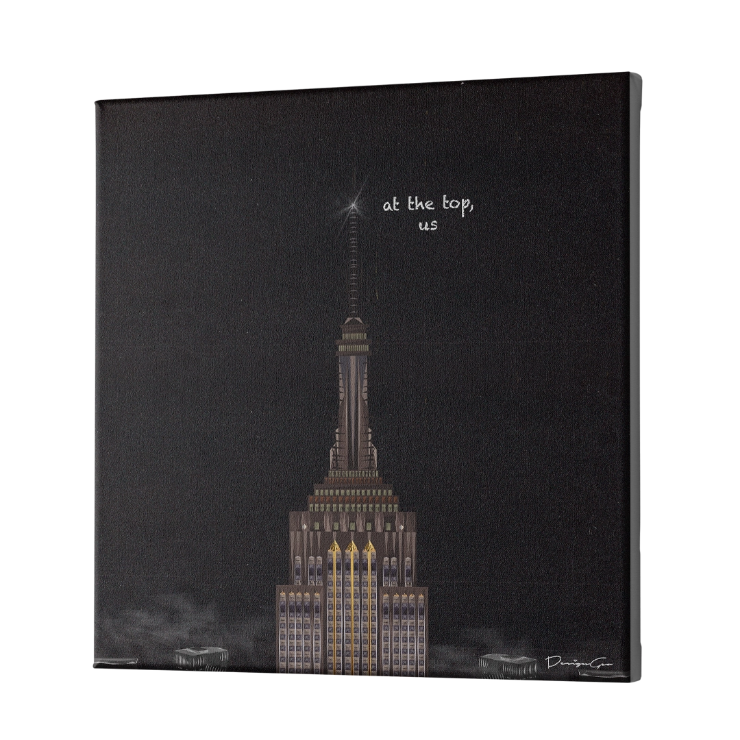 At The Top Us Canvas Wall Art