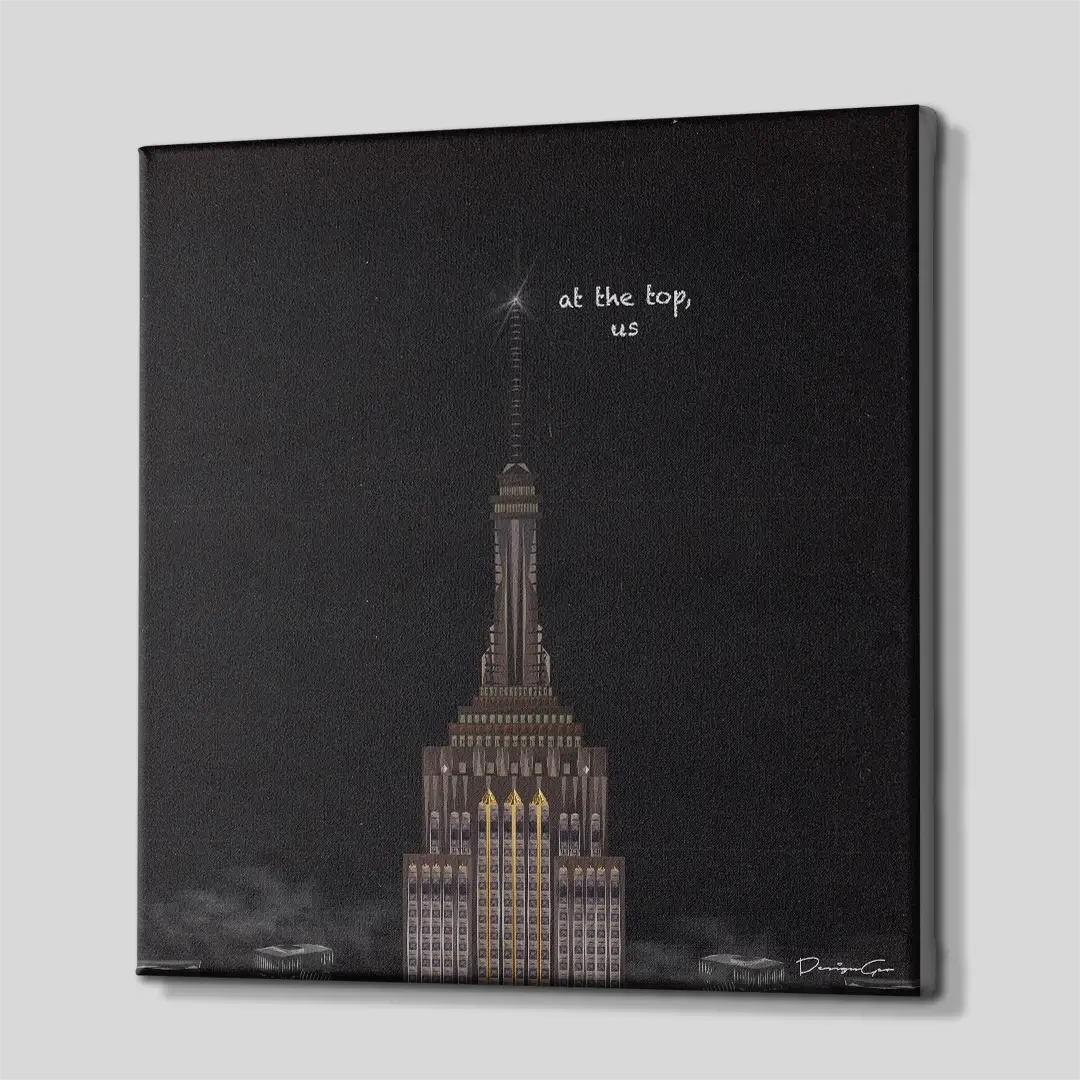At The Top Us Canvas Wall Art