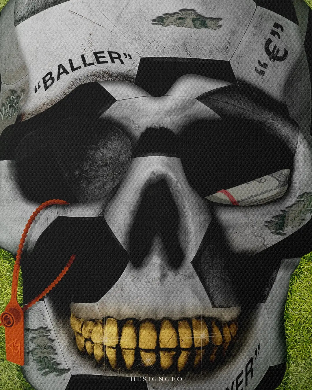 Baller Skull Canvas Wall Art