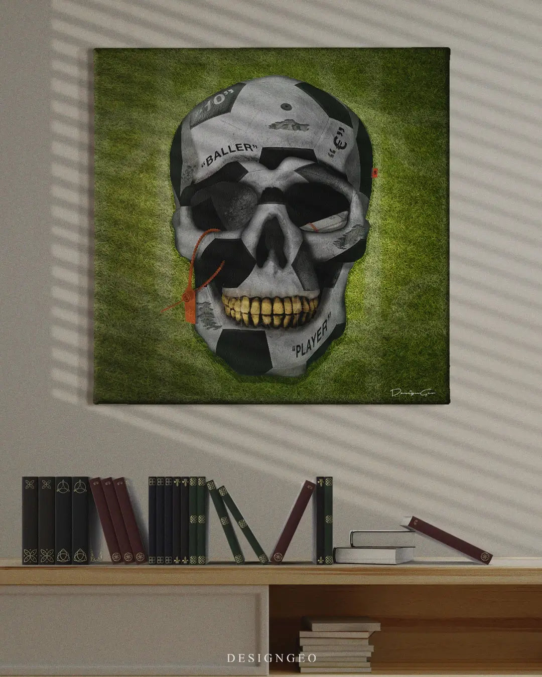 Baller Skull Canvas Wall Art