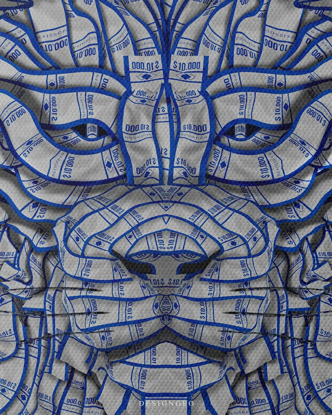 Banking Lion Canvas Wall Art