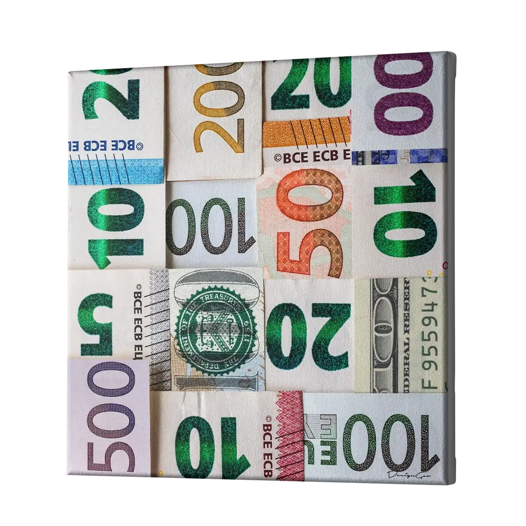 Banknotes Canvas Wall Art