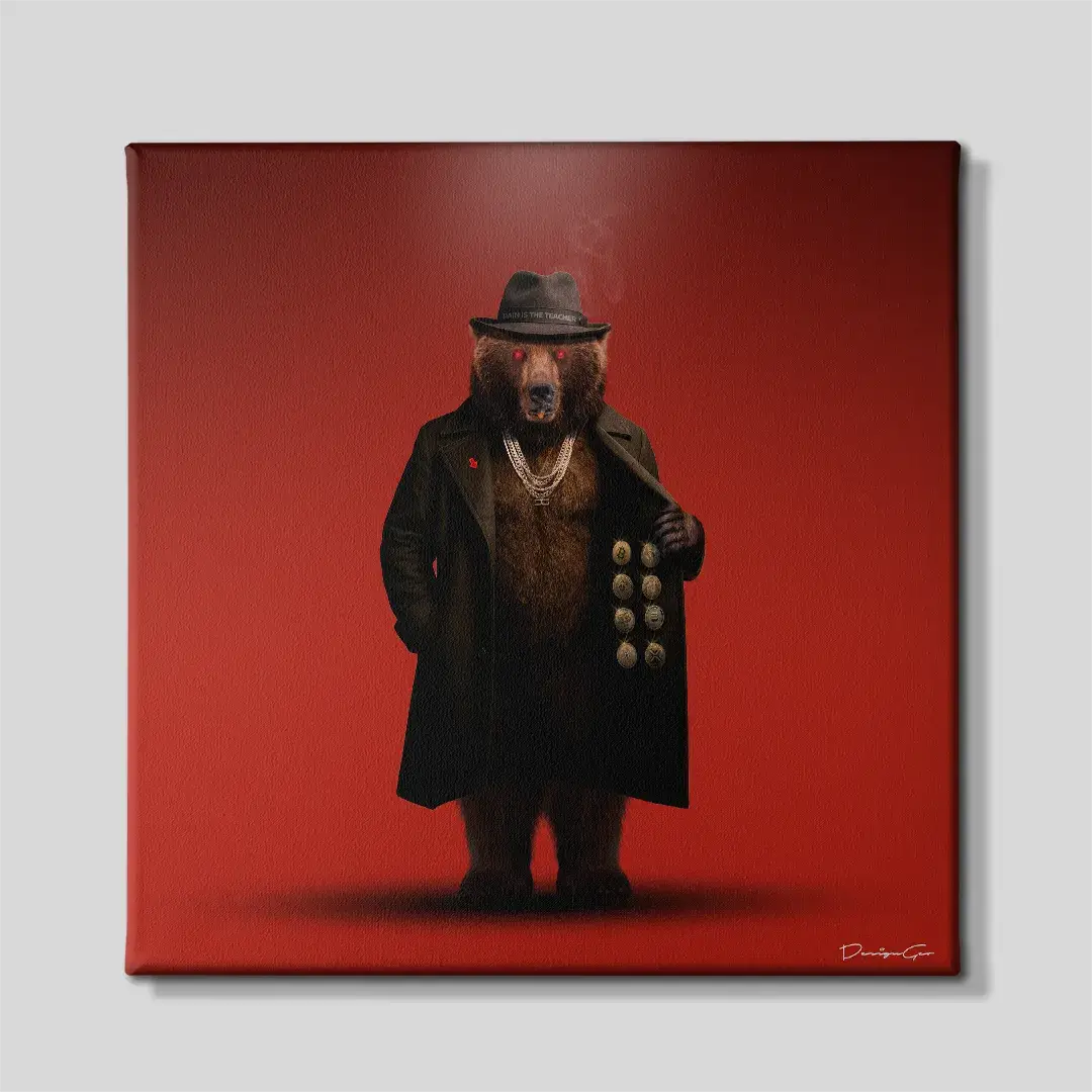 Bear Market Canvas Wall Art