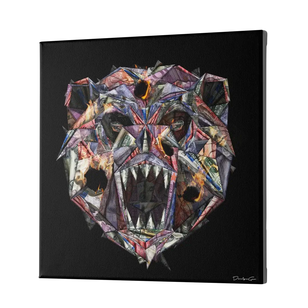 Bearish Fiat Canvas Wall Art