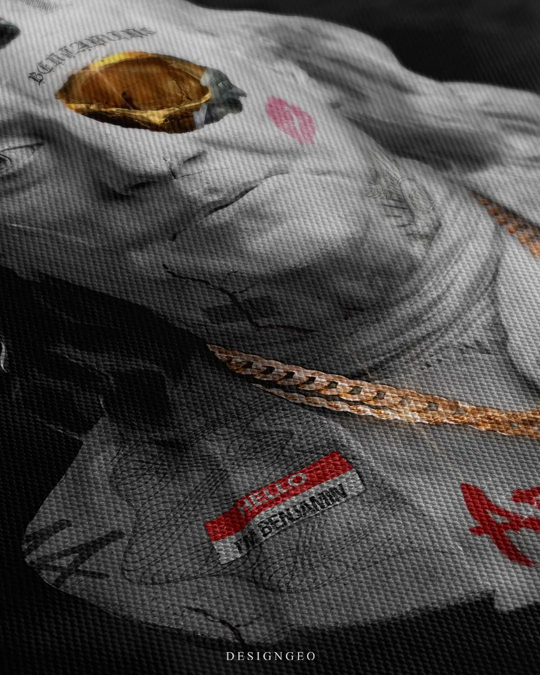 Benjamin Franklin Bust Canvas Wall Art