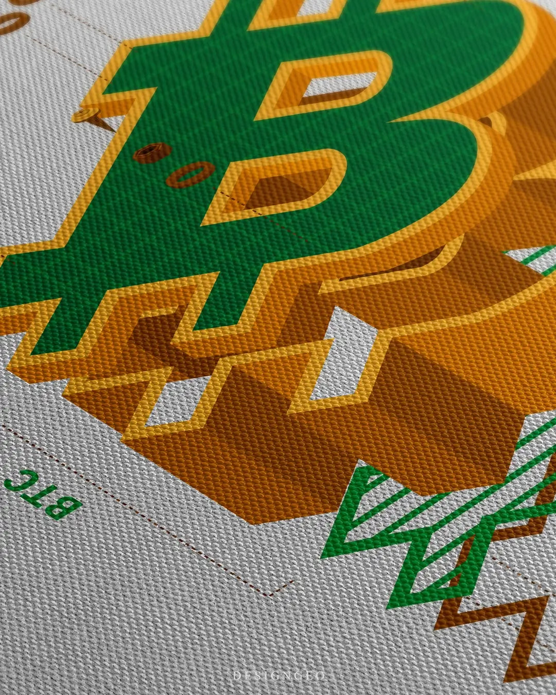 Bitcoin Assembly Canvas Wall Art