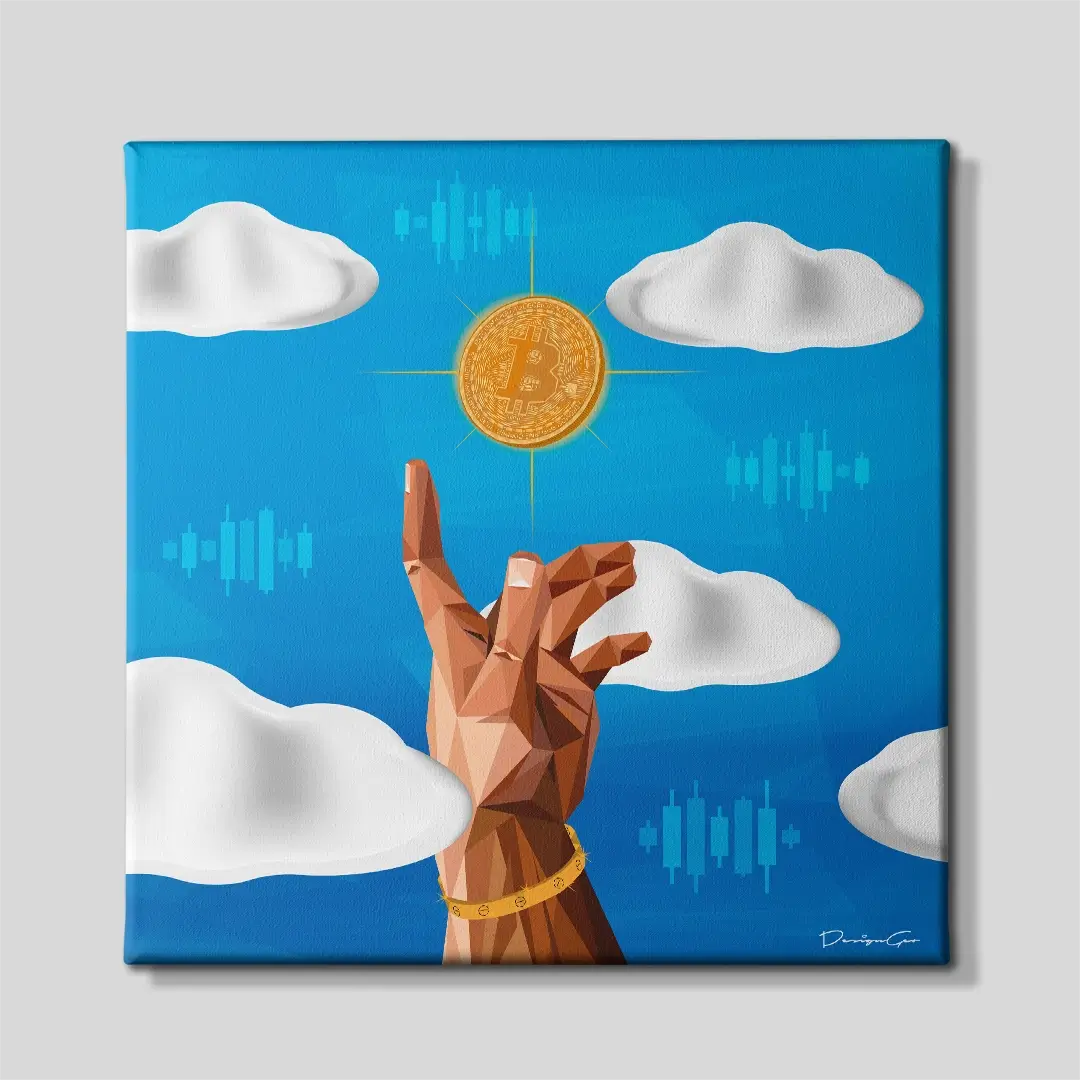 Bitcoin Market Canvas Wall Art