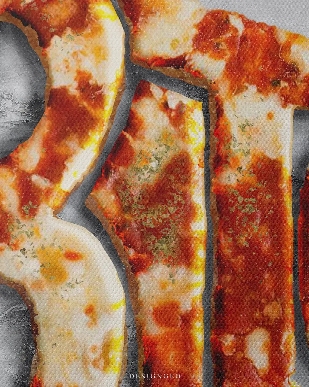 Bitcoin Pizza Canvas Wall Art