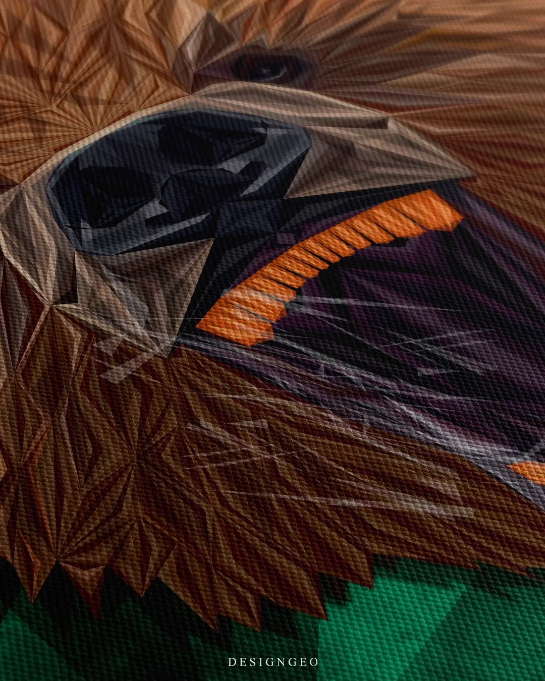 Boss Bear Canvas Wall Art