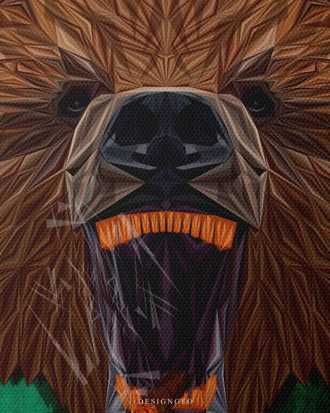 Boss Bear Canvas Wall Art