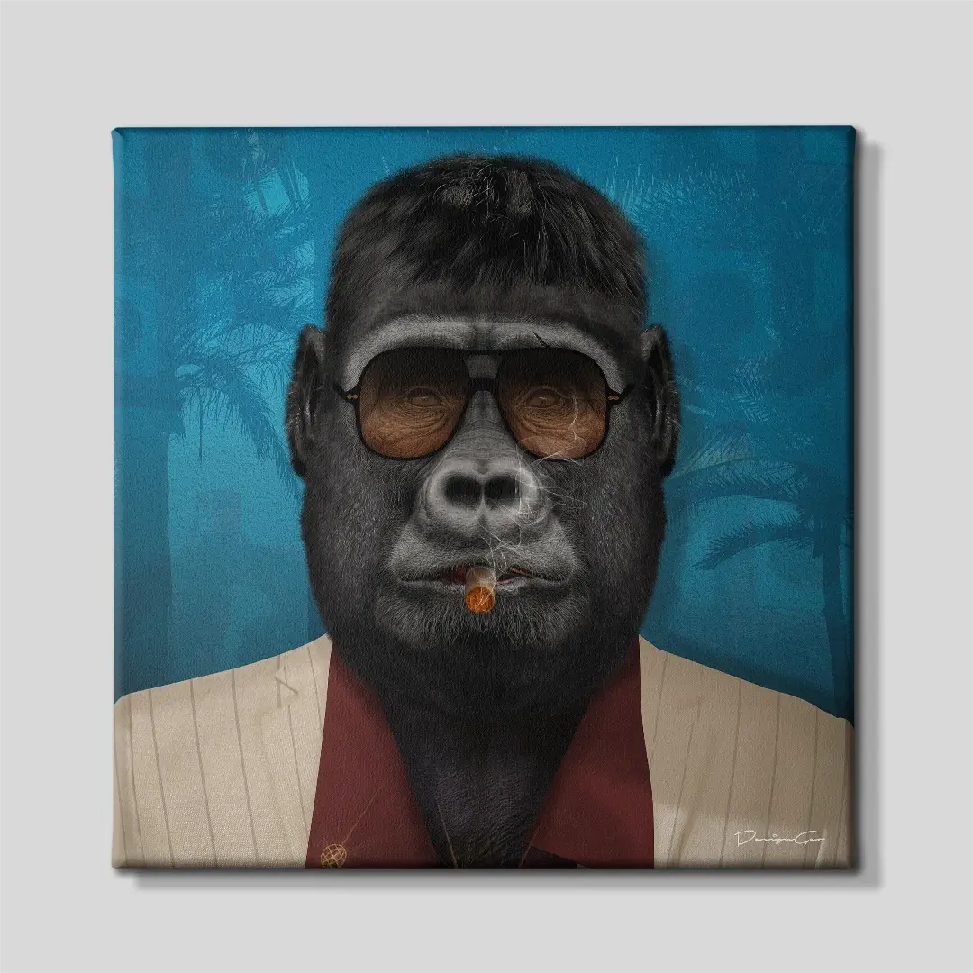 Boss Gorilla Canvas Wall Art