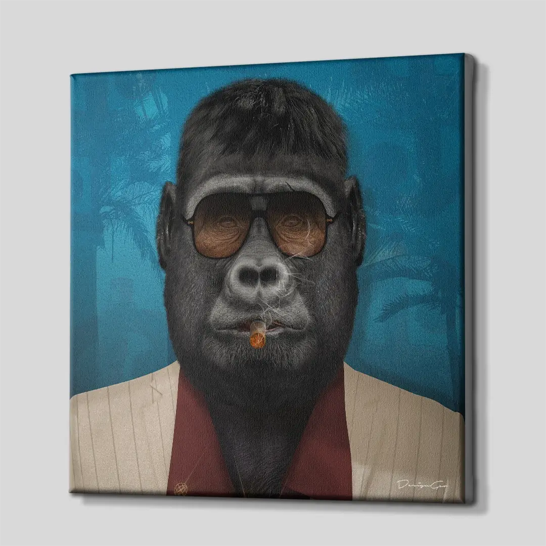 Boss Gorilla Canvas Wall Art