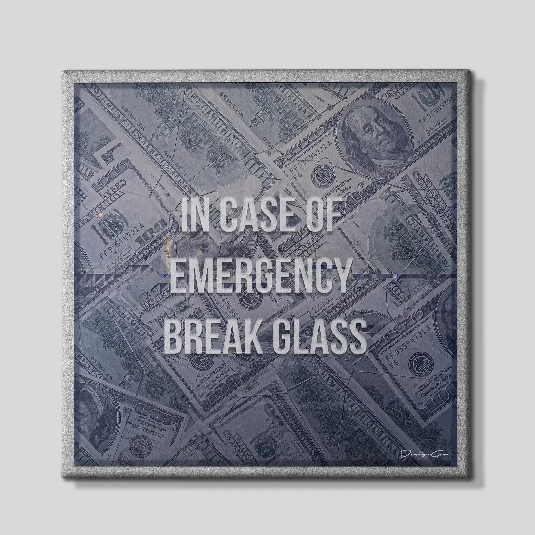 Break Glass Canvas Wall Art