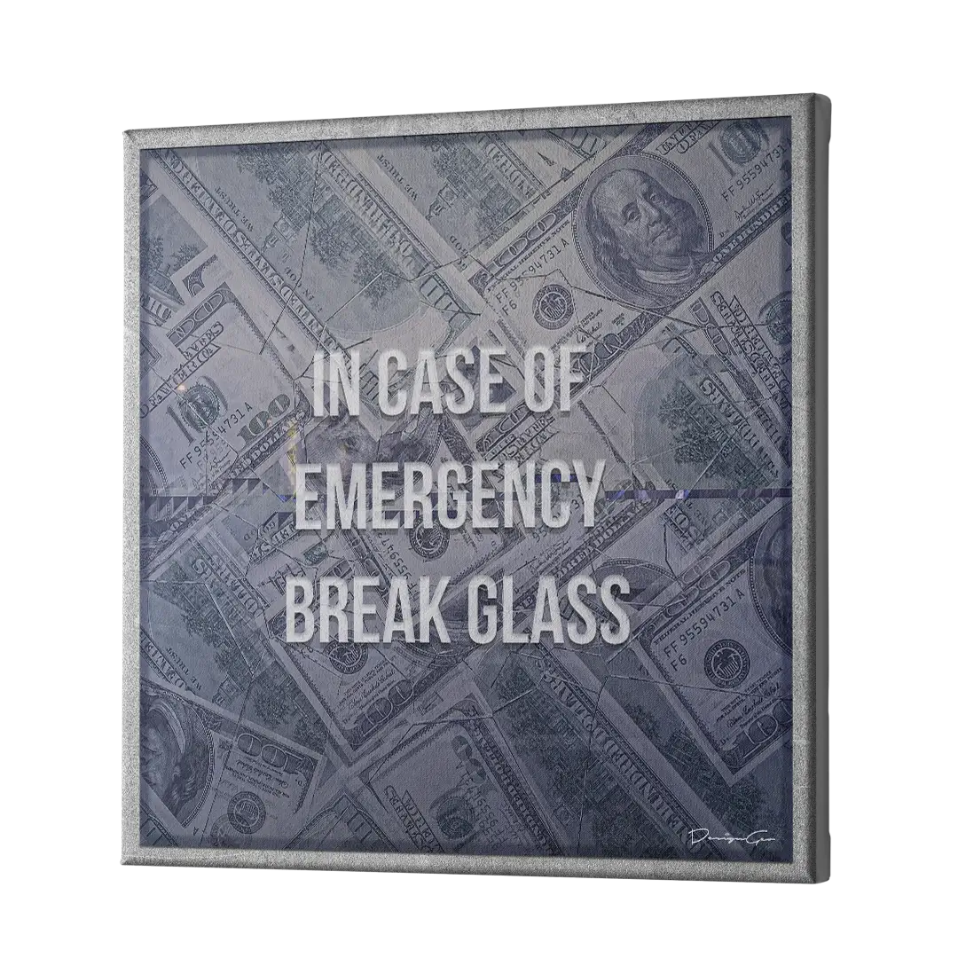 Break Glass Canvas Wall Art