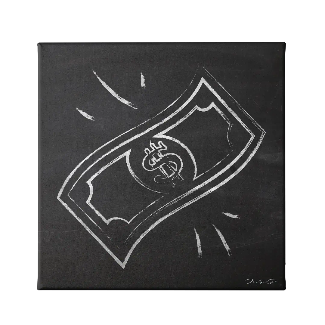 Cash Rules Canvas Wall Art