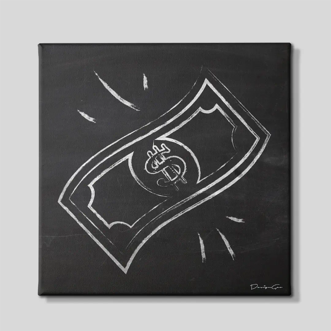 Cash Rules Canvas Wall Art