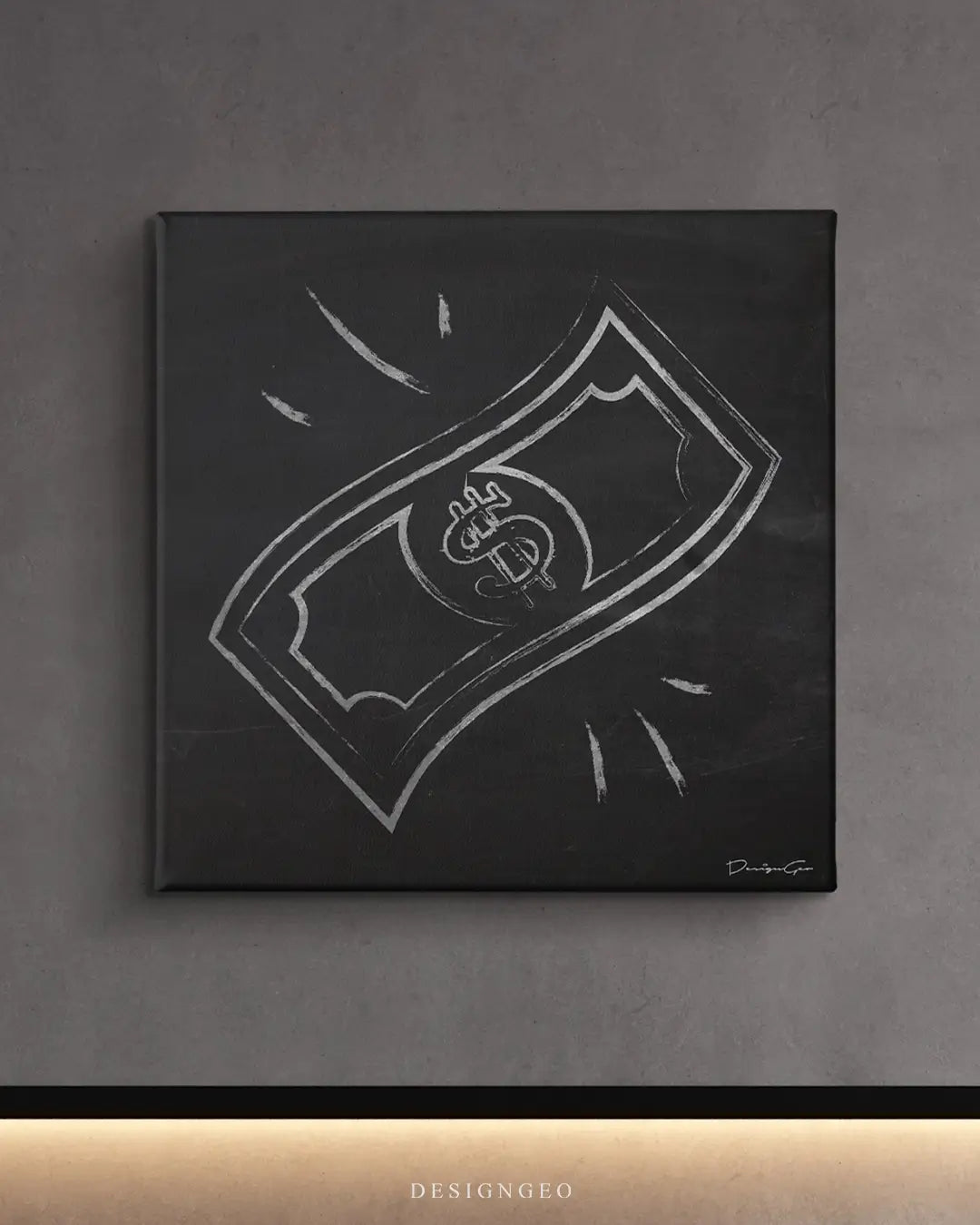 Cash Rules Canvas Wall Art