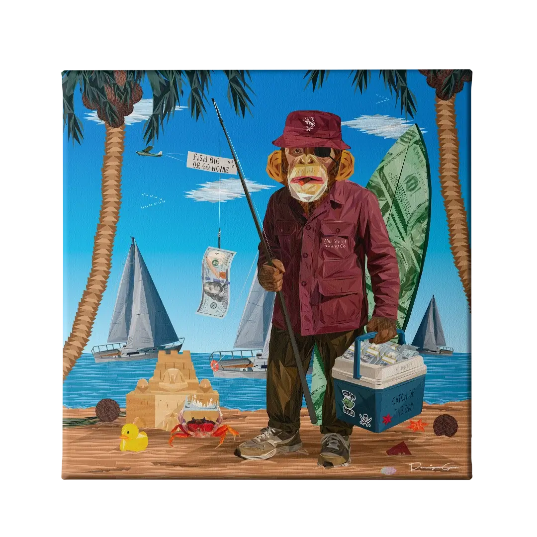 Catch of The Day Canvas Wall Art