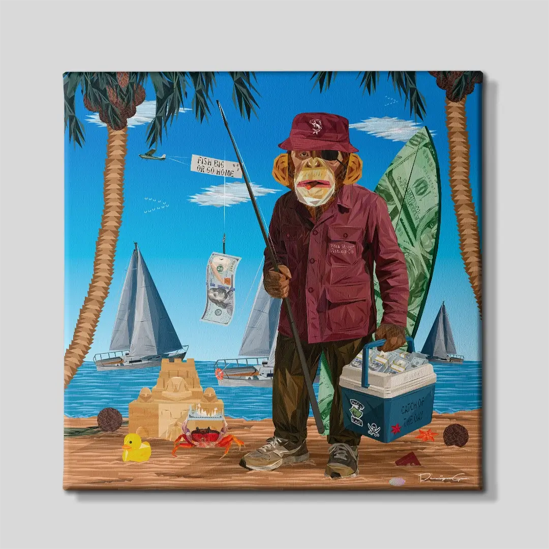 Catch of The Day Canvas Wall Art