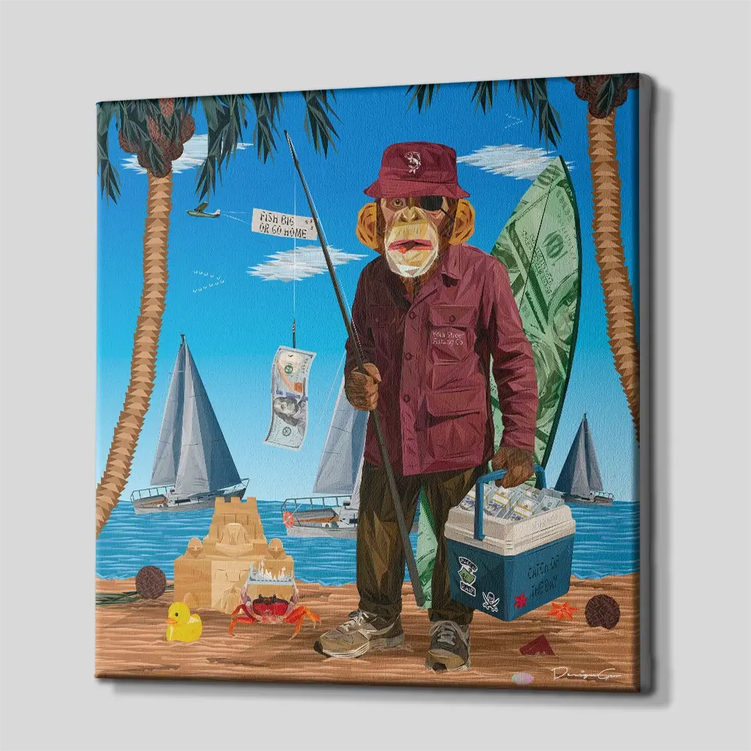 Catch of The Day Canvas Wall Art