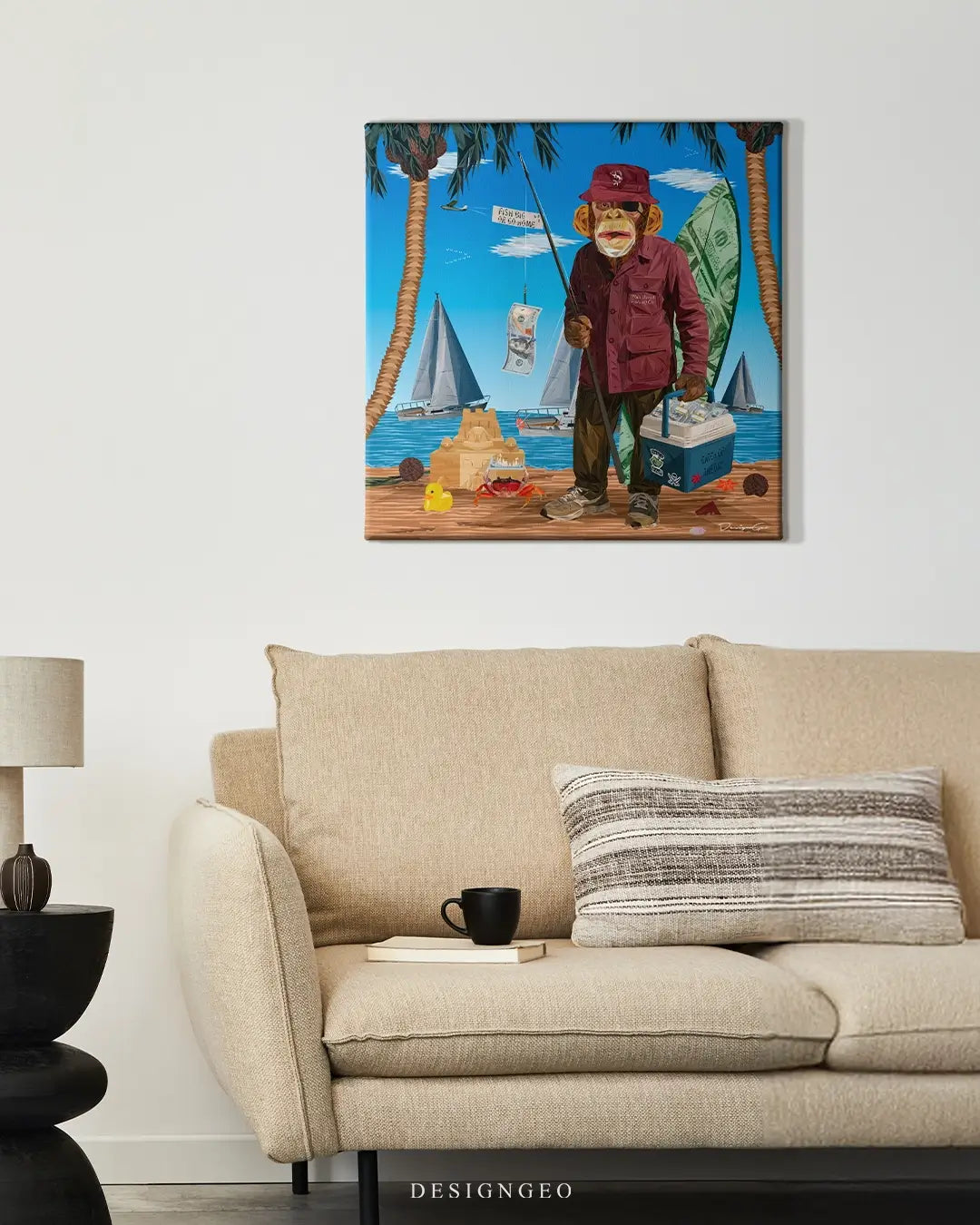Catch of The Day Canvas Wall Art