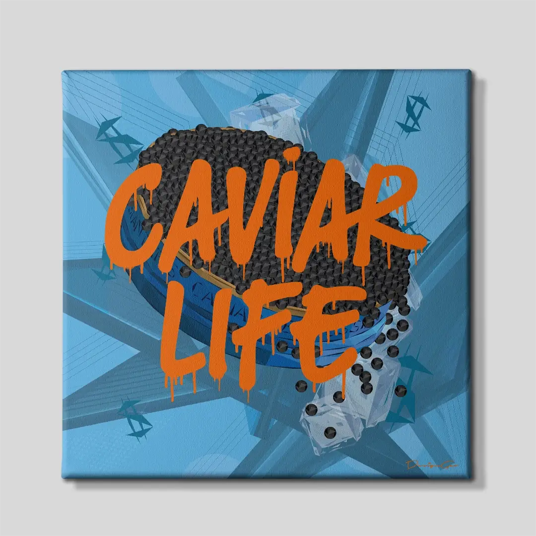 Caviar Life Canvas Wall Art