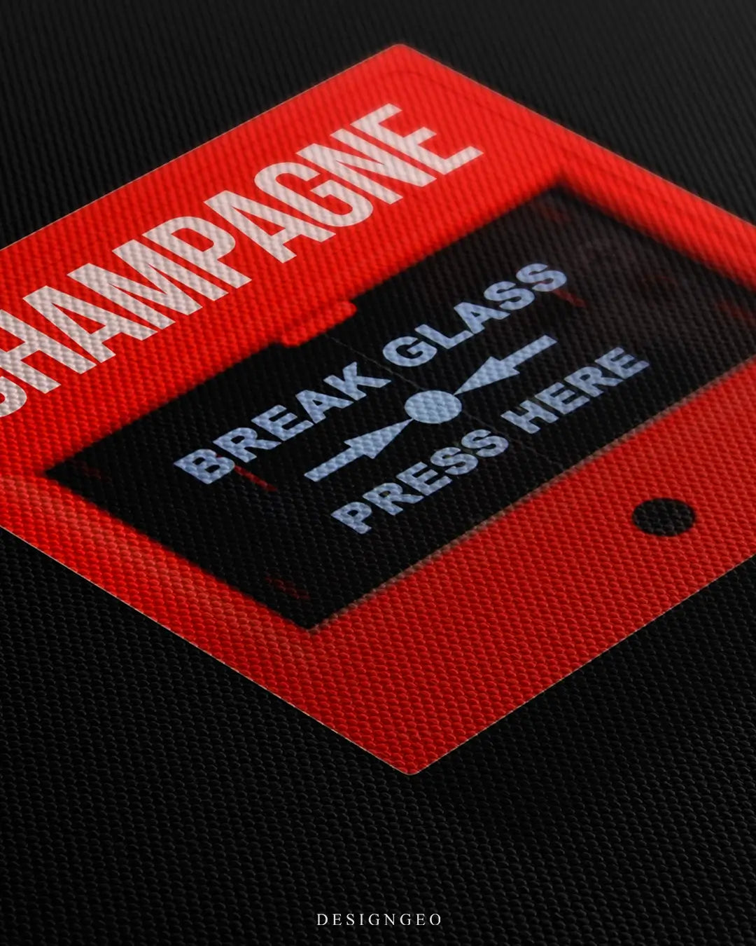 Champagne Emergency Canvas Wall Art