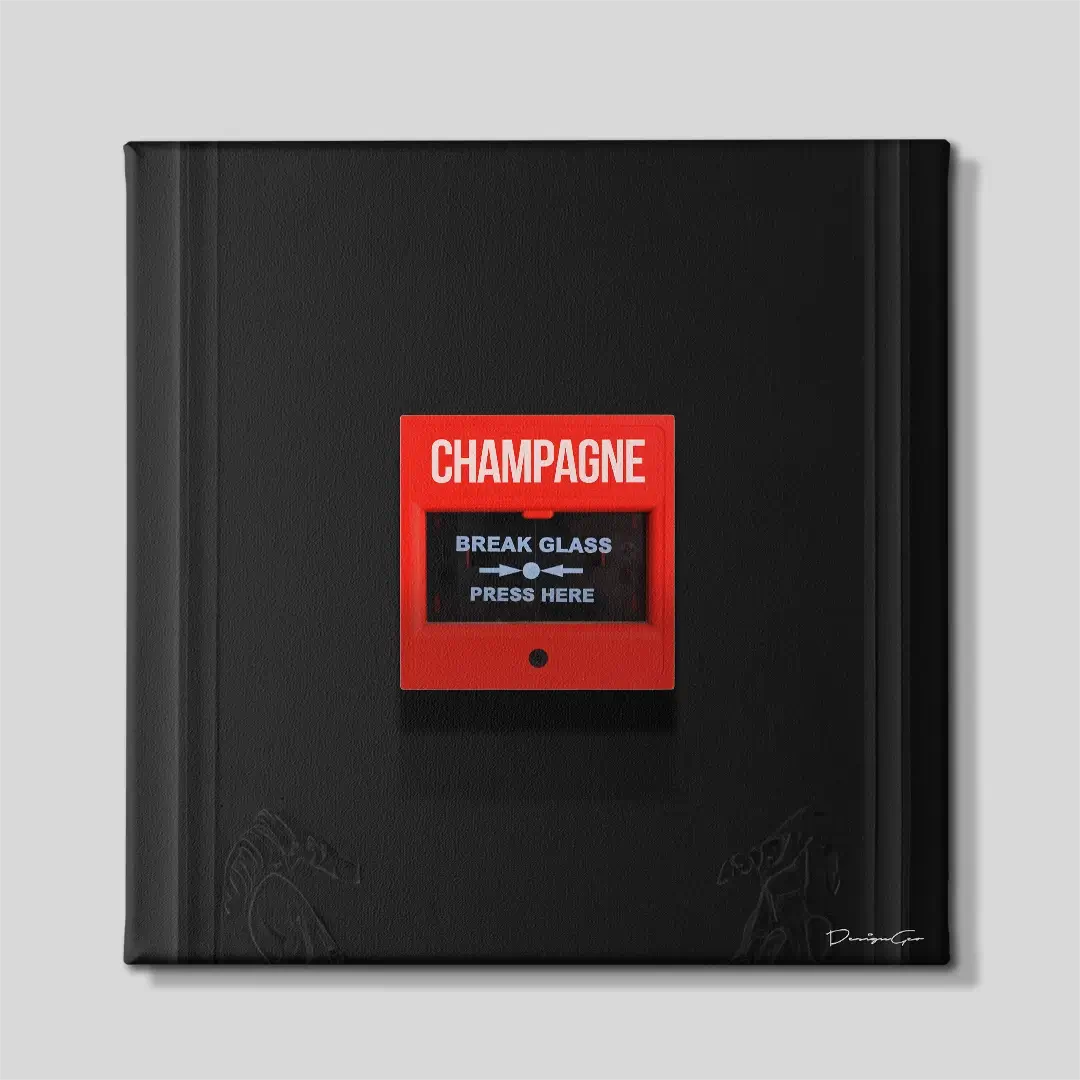 Champagne Emergency Canvas Wall Art