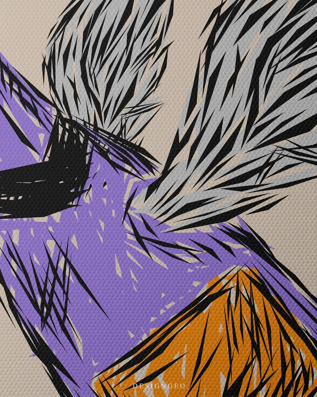 Champagne Therapy Outline Canvas Wall Art