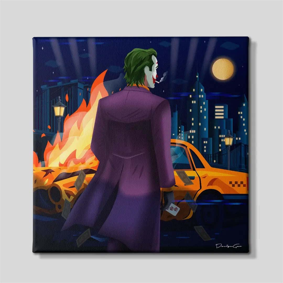 City Of Clowns Canvas Wall Art