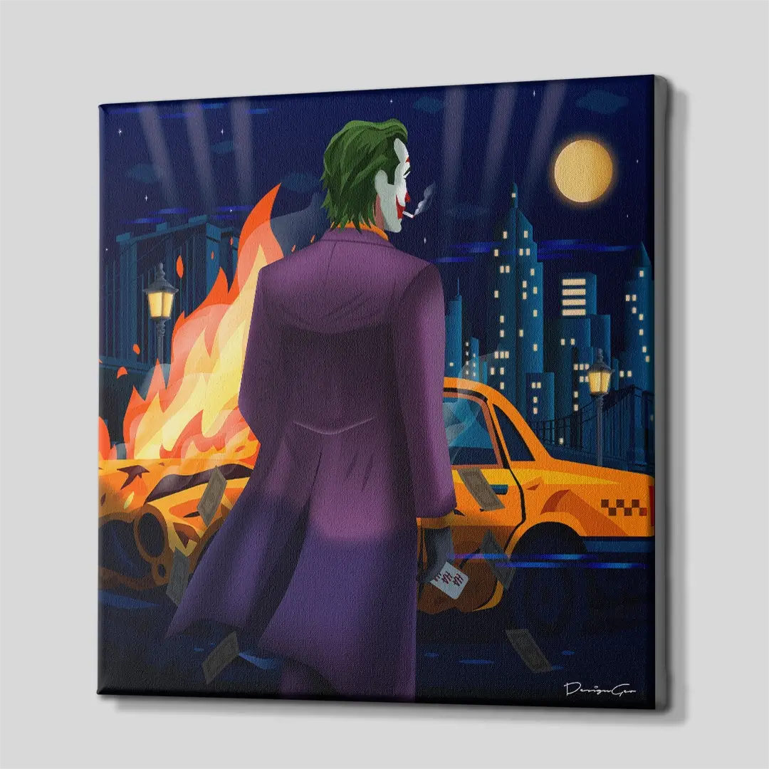 City Of Clowns Canvas Wall Art