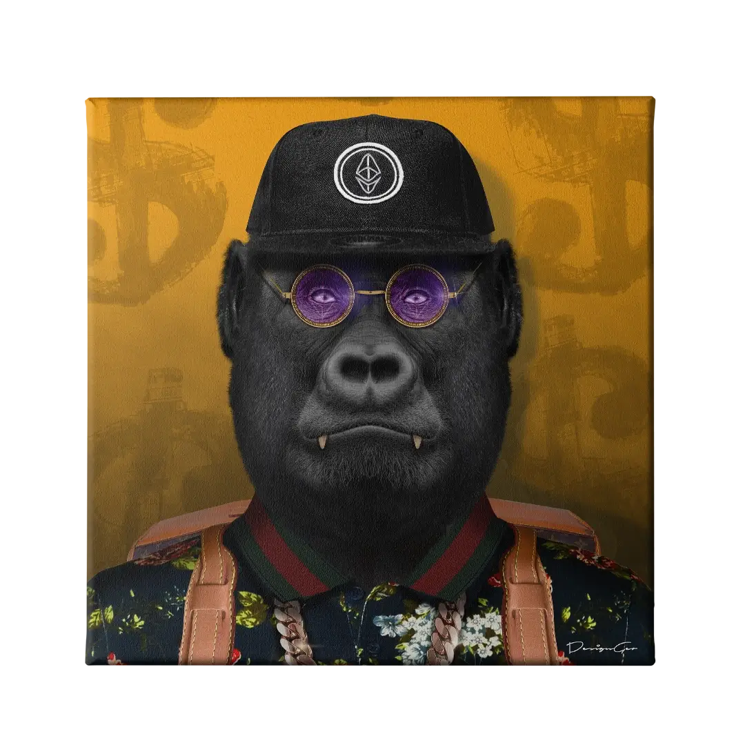 Crypto Ape Canvas Wall Art
