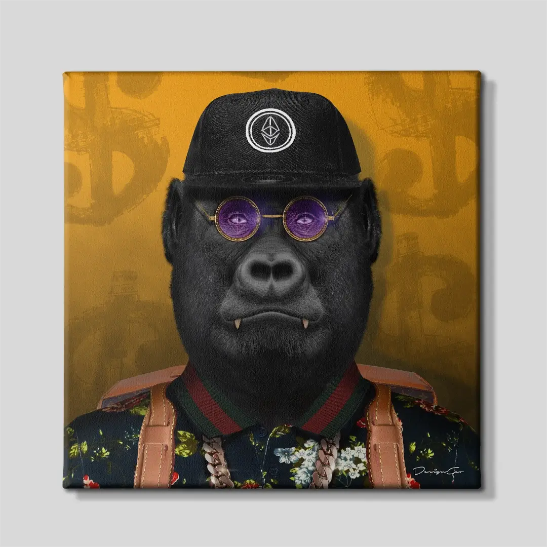 Crypto Ape Canvas Wall Art