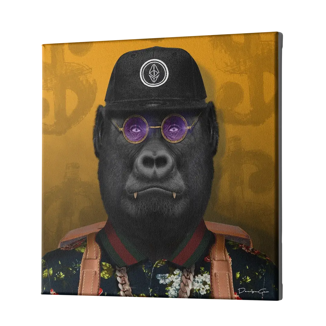 Crypto Ape Canvas Wall Art