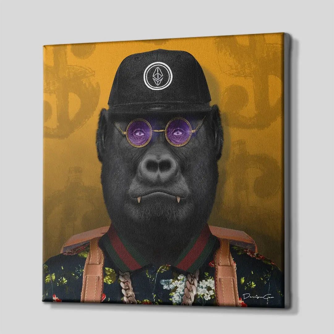Crypto Ape Canvas Wall Art