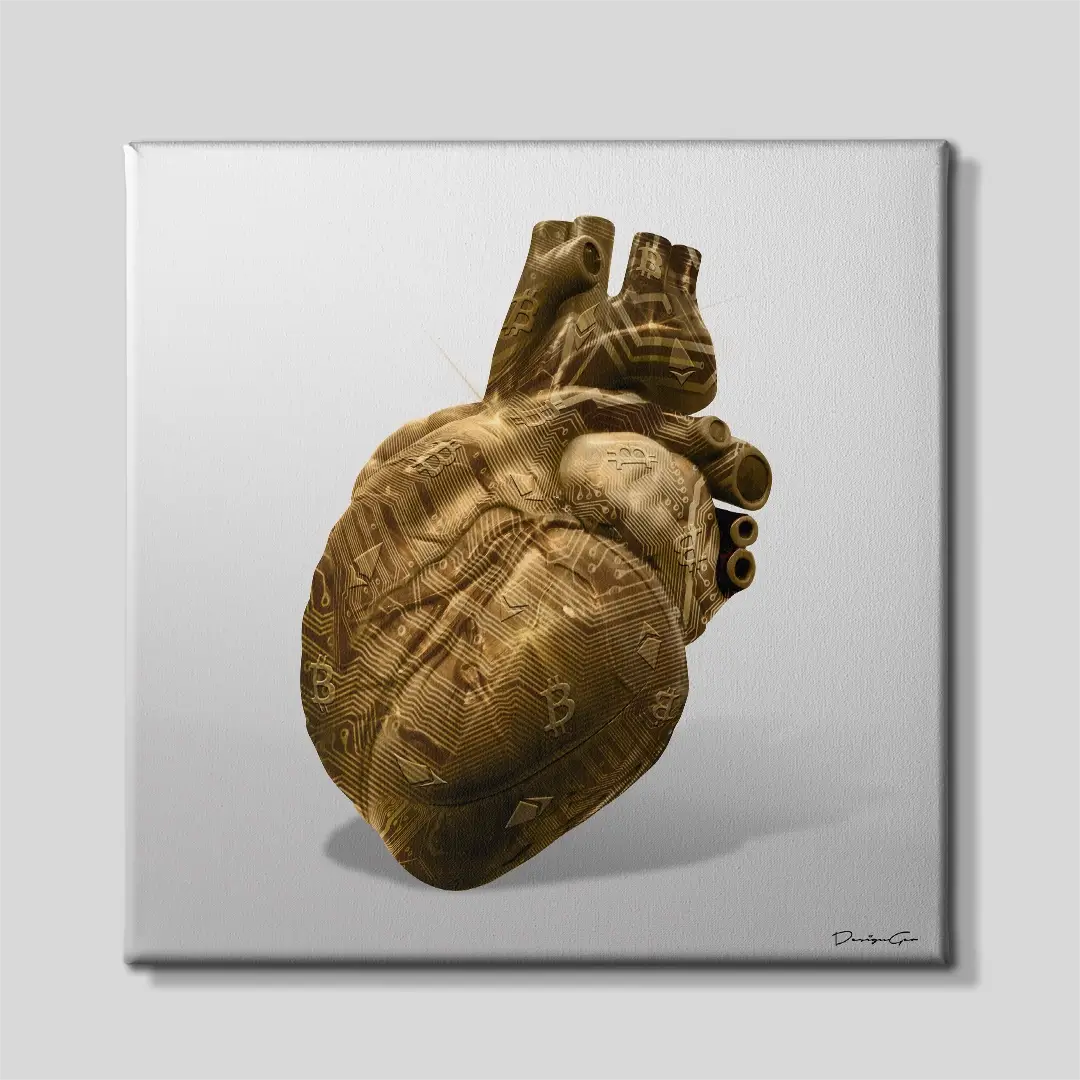 Crypto Love Canvas Wall Art