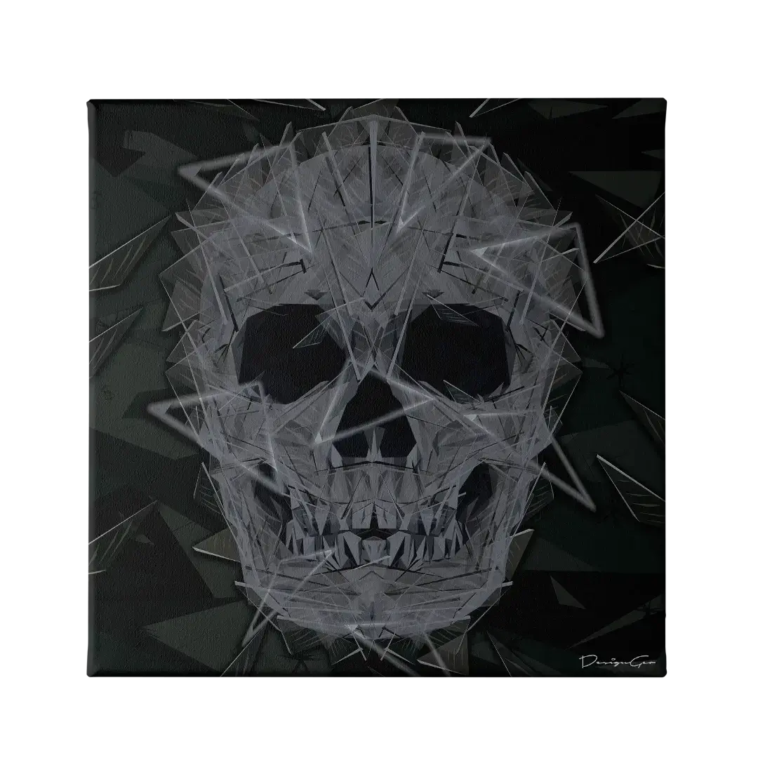 Crystal Skull Canvas Wall Art